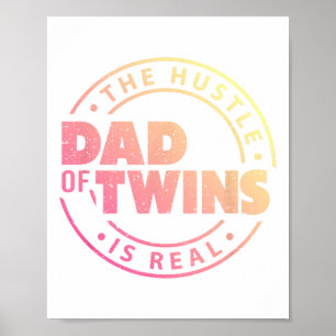 Vater von Twins Funny New Dad zu müde Liebe stolz Poster