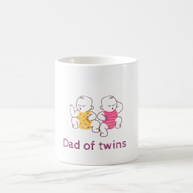 Vater von Twins Kaffeetasse (Mittel)