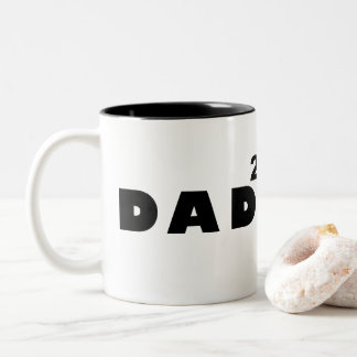 Vater von zwei zweifarbige tasse