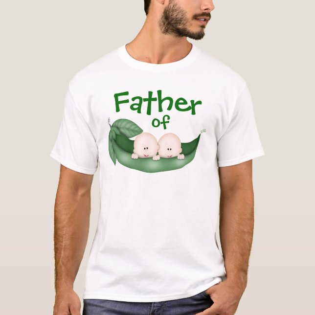 Vater von Zwillingsjungen T-Shirt (Vorderseite)