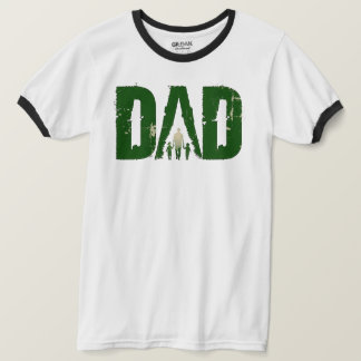 VATER Wandern mit Kinder Ringer T - Shirt