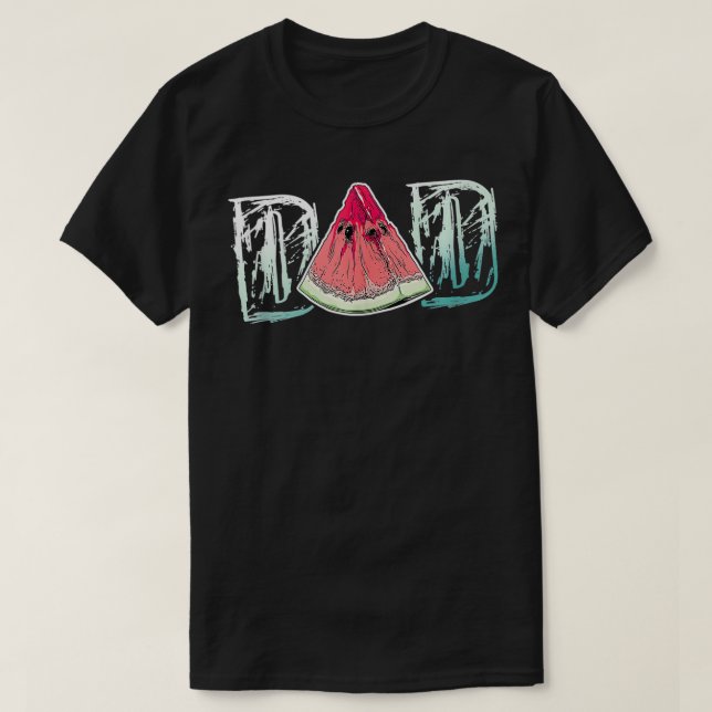 Vater Watermelon Frucht Cooler Tag Sommergeschenk T-Shirt (Design vorne)