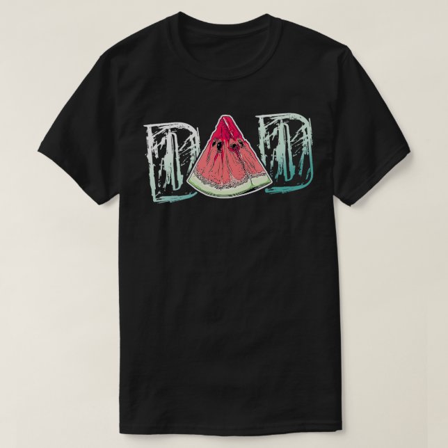 Vater Watermelon Frucht Cooler Tag Sommergeschenk T-Shirt (Design vorne)