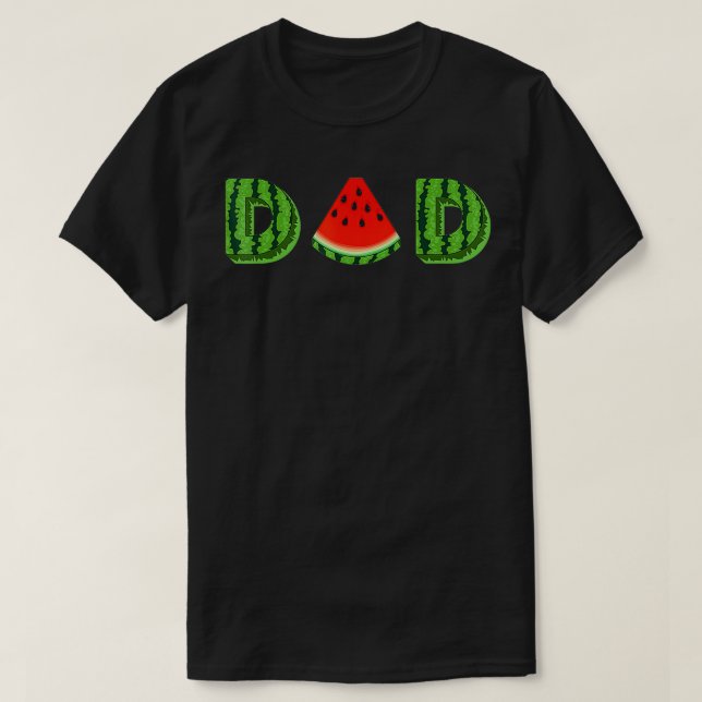 Vater Watermelon Funny Summer Melon Cooles Obst T-Shirt (Design vorne)
