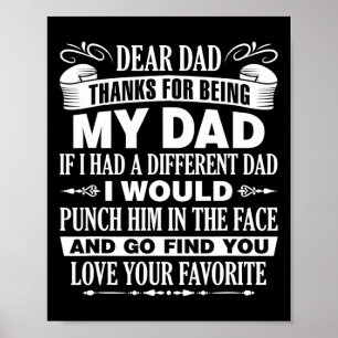 Vater Weihnachten des Vaters Danke, dass du mein V Poster