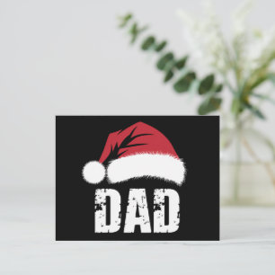 Vater Weihnachtsfamilie Matching Pajamas Papa Postkarte