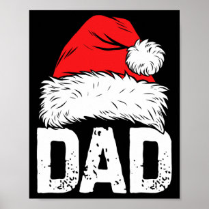Vater Weihnachtsfamilie Matching Pajamas Papa X Poster