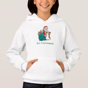 Vater Weihnachtsrabatt Spielzeug Strumpf und Gesch Hoodie