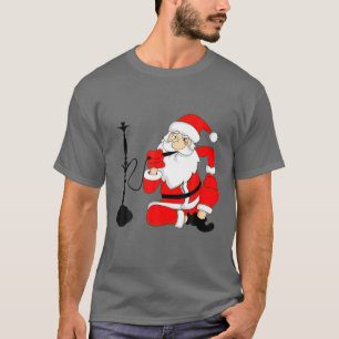 Vater Weihnachtsrauchen Shisha Wasserpfeife Gesche T-Shirt