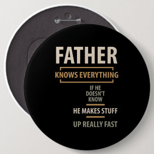 Vater weiß alles - Geschenke von Vater und Großvat Button
