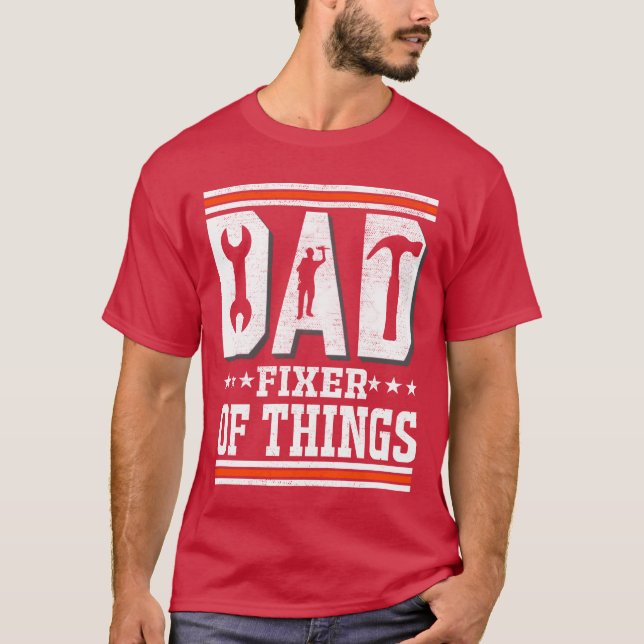 Vater-Werkstatt Pater Carpenter lustig T-Shirt (Vorderseite)