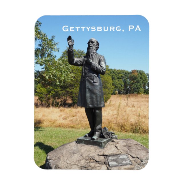 Vater William Corby Statue in Gettysburg PA Magnet (Vertikal)