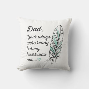 Vater Wings waren von meinem Herzen fertig, nicht  Kissen