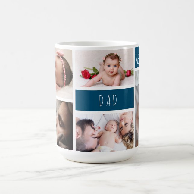 Vater Wir Liebe Sie FotoCollage Kaffeetasse (Mittel)