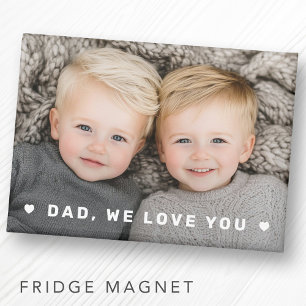 Vater wir Liebe Sie Herzen überlagern Väter Tag Fo Magnet