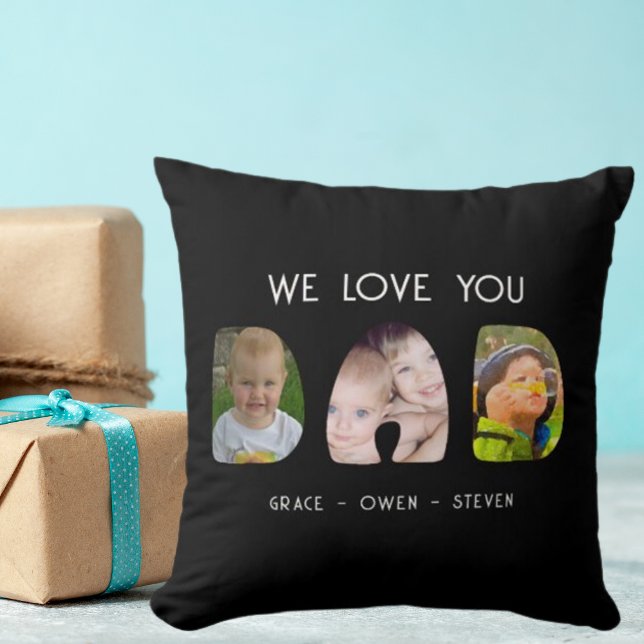 Vater - Wir Liebe Sie! Personalisieren mit Foto &  Kissen (Von Creator hochgeladen)