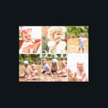 Vater Wir Liebe Sie sechs FotoCollage Leinwanddruck<br><div class="desc">Vater Wir Liebe Ihnen sechs Foto Leinwand. Vater kann in jedes Unterfangen geändert werden. Passen Sie Namen und Fotos an.</div>