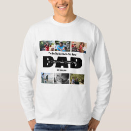 Vater, wir Liebe Sie - Vatertag 6 FotoCollage T-Shirt