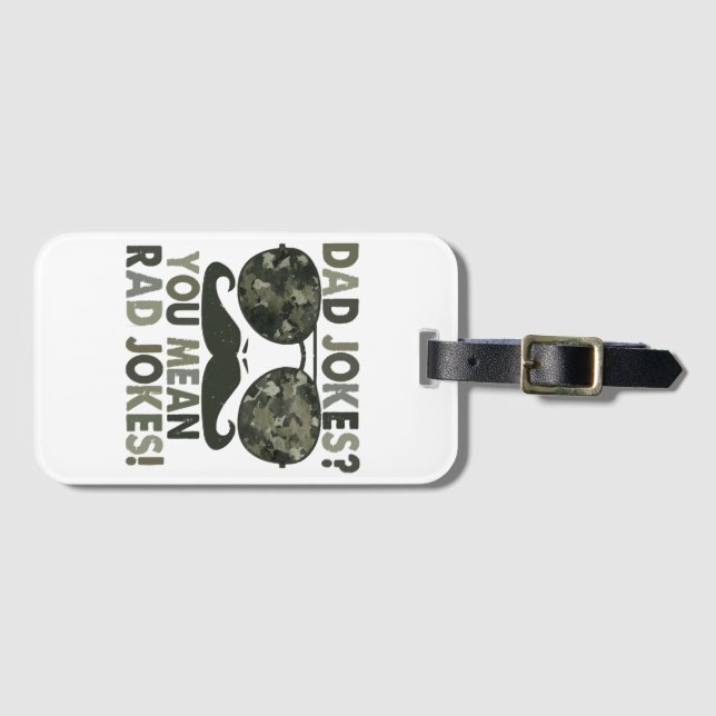 Vater Witze, du gemeine krasse Witze; lustiger Vat Gepäckanhänger (Vorderseite (Horizontal))