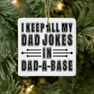 Vater-Witze in Papa-Basis Vatertagsgeschenk Lustig Keramikornament
