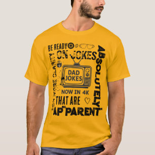 Vater-Witze jetzt in 4K Retro-TV Lustiger Vatertag T-Shirt