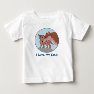 Vater Wolf und Welpe Baby T-shirt