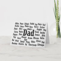 Vater Word Cloud Foreign Language