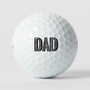 VATER Word Cloud Golf Ball - Vatertag Heldengesche