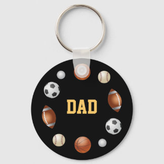 Vater World of Sports Black Schlüsselanhänger