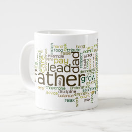 Vater-Wort-Wolken-Tasse Jumbo-Tasse