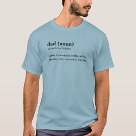 Vater-Wörterbuchdefinition benutzerdefinierter T - T-Shirt