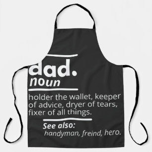 Vater-Wörterbuchdefinition - Funny Vaters Day Gift Schürze