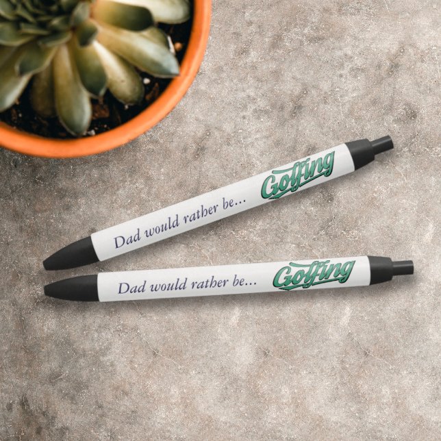 Vater würde eher Pen Golfspielen Kugelschreiber (Perfect pens for golfers who would rather be golfing)