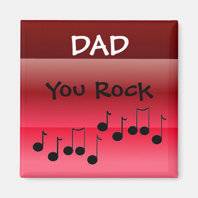 Vater You Rock Magnet (Vorne)