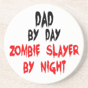 Vater Zombie Slayer Sandstein Untersetzer