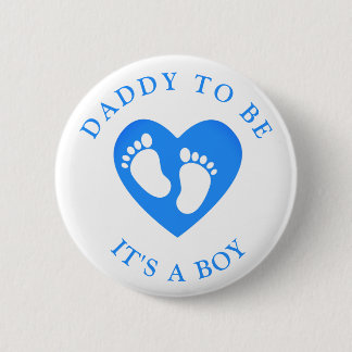 Vater zu Fußabdrücken Herzlich Willkommen im Girl- Button