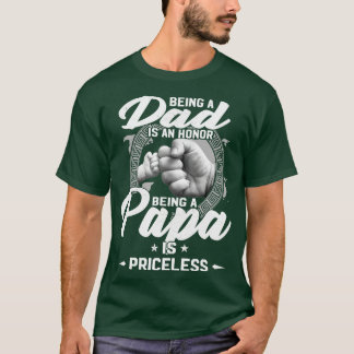 Vater zu sein ist eine Ehre, Papa zu sein, ist unb T-Shirt