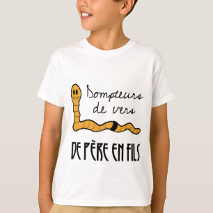 Vater-zu-Sohn-Würmer T-Shirt