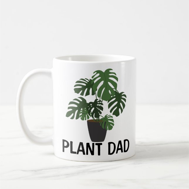 Vater Zuhause Pflanze bleibe Kaffeetasse (Links)