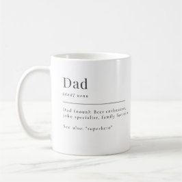 Vater zur Definition Minimalistischer Wörterbücher Kaffeetasse