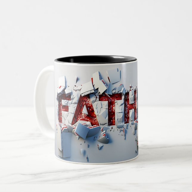 Vater Zweifarbige Tasse (Vorderseite Links)