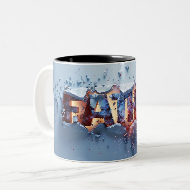 Vater Zweifarbige Tasse (Vorderseite Links)