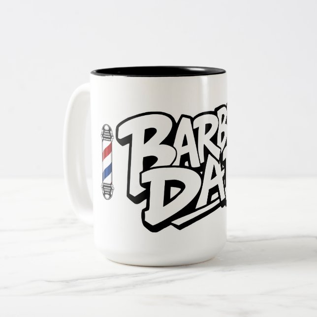Vater Zweifarbige Tasse (Vorderseite Links)