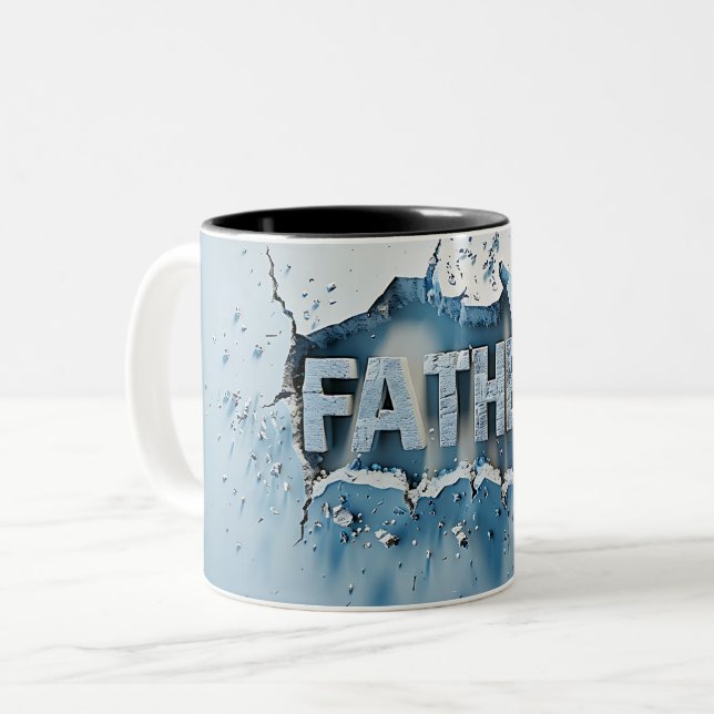 Vater Zweifarbige Tasse (Vorderseite Links)