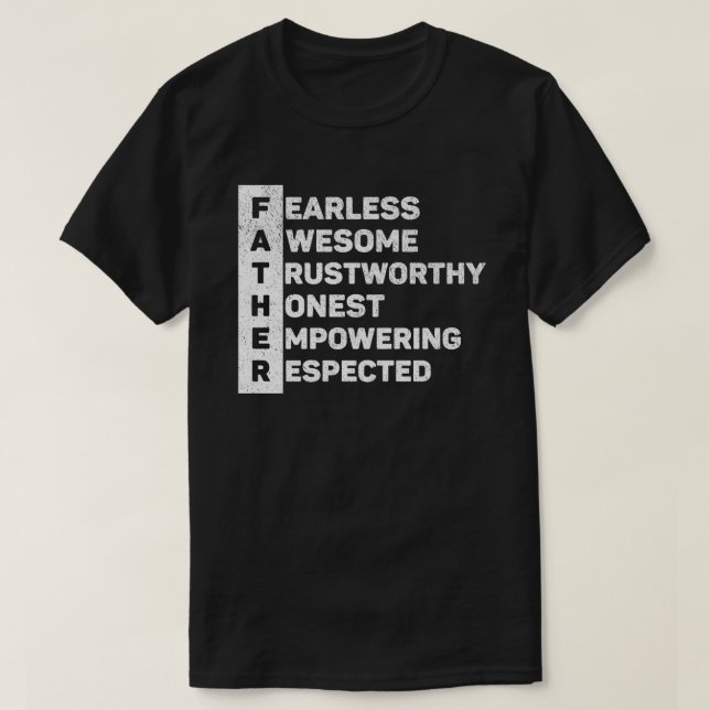 Vaterakronym Der beste Vater aller Zeiten T-Shirt (Design vorne)
