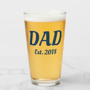 Vaterbierglas für werdende Väter Glas