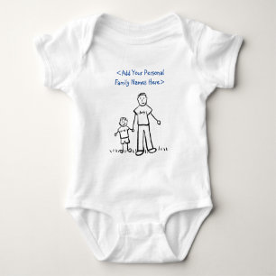 Vatercharakter und Familienname Sonderart T - Shir Baby Strampler