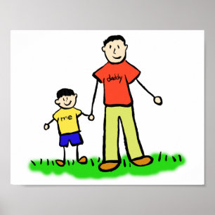 Vatercharakter und Sonderfamiliencharakter Art Pos Poster