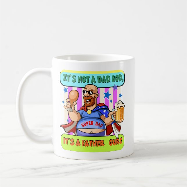 Vaterfigur — Super-Daddy-Edition Kaffeetasse (Links)