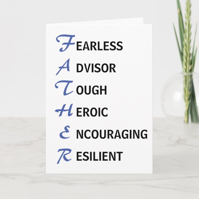 Vaterkarte Karte (Vorderseite)